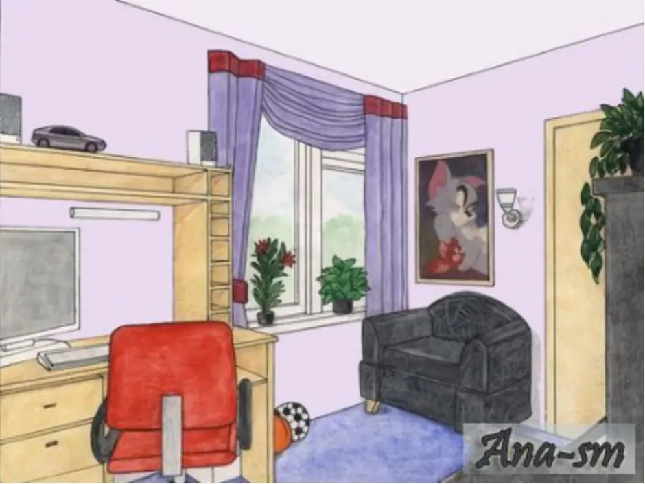 Извини это моя комната часть. Рисунок комнаты. Интерьер детской комнаты рисунок. Моя комната рисунок. Интерьер моей комнаты.