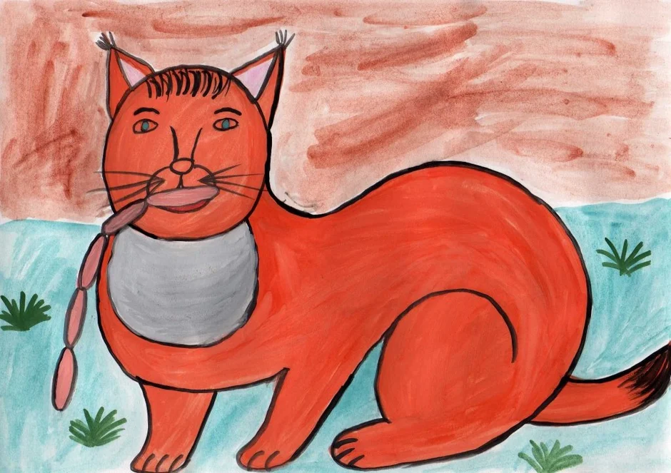 Рисунок детский кошка (52 фото) » рисунки для срисовки на webmaster-korolev.ru