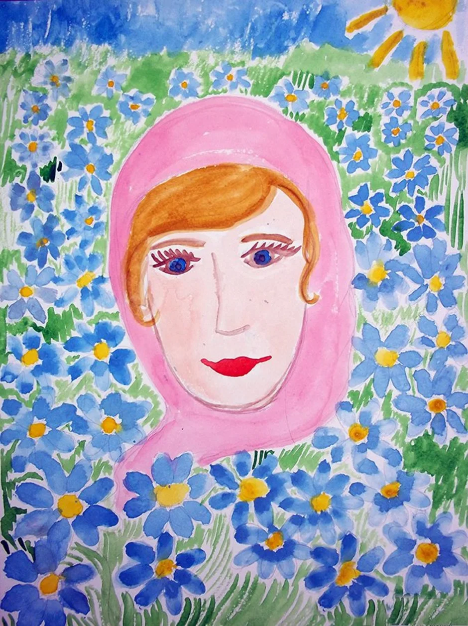 Моя мама на русском 8. Портрет мамы. Рисунок для мамы. Рисунок на тему мама. Рисование мама.