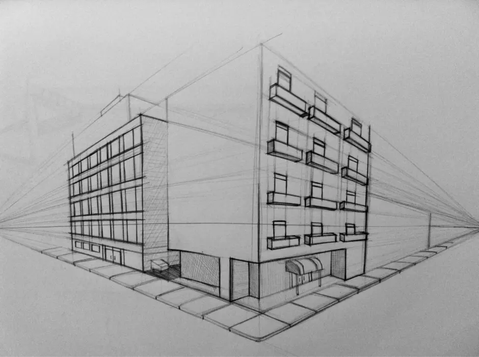 Как рисовать перспективу дома