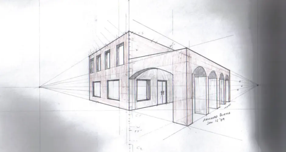Как рисовать перспективу дома