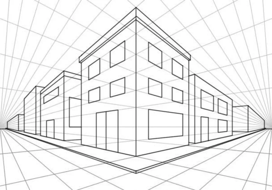 Как рисовать перспективу дома