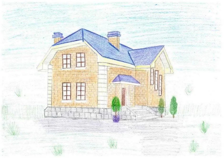 Рисунок дом мечты 7 класс изо. Дом рисунок. Рисунки домов и коттеджей. Дом карандашом. Дом моей мечты карандашом.