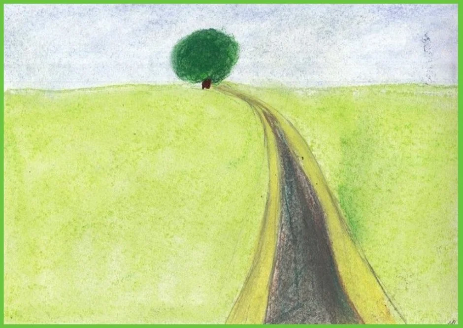 Рисунок в даль 6 класс. Рисование дороги вдаль. Дорога рисованная. Дорога уходящая в даль рисунок. Рисунок в даль.