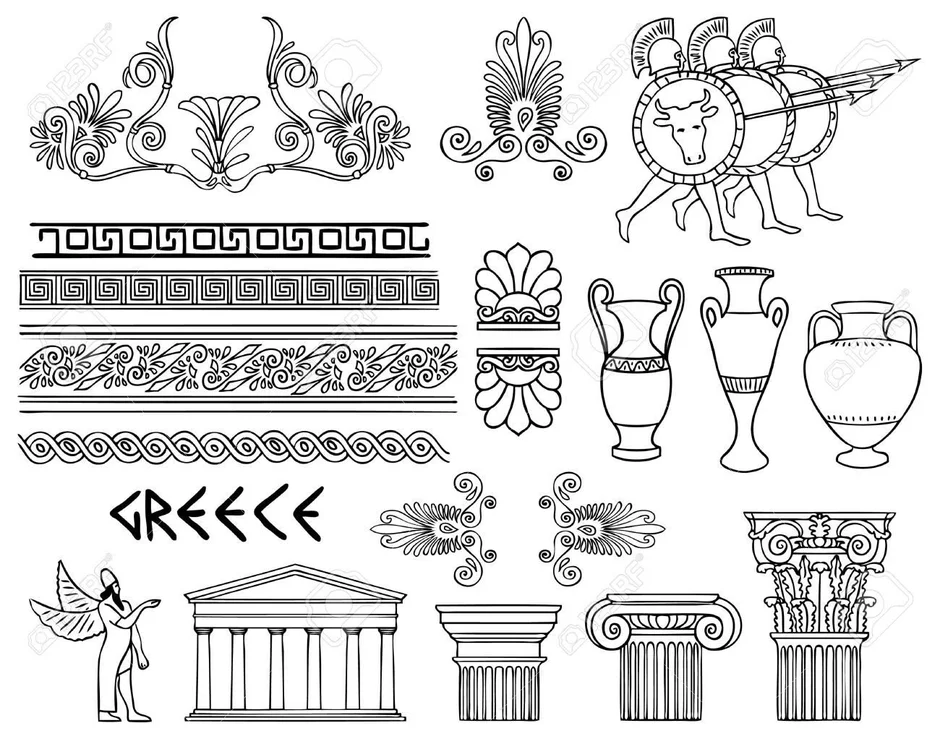Греческий орнамент рисунок 5 класс