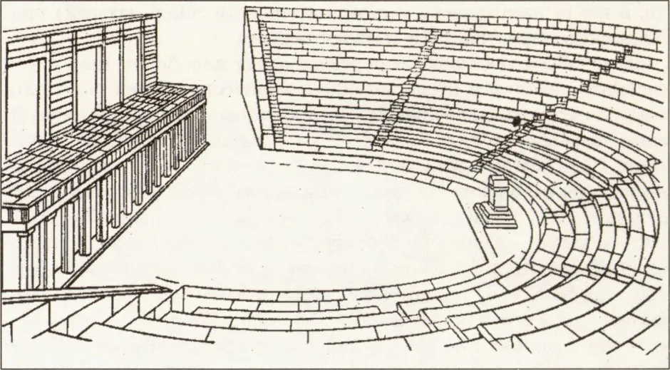 Древнегреческий театр рисунок 5 класс