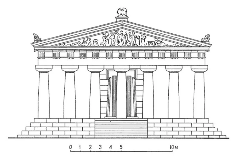 Греческий храм рисунок 4 класс