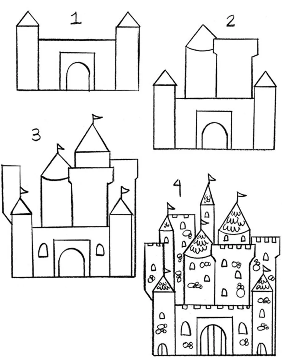 Рисунок крепости 3 класс