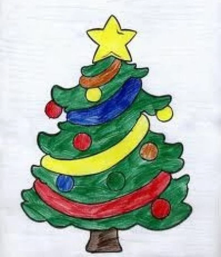 Рисунки ели детские. Рисование новогодней елки. Рисоавние Новогодняя ёлка. Новогодняя елка рисунок. Рисование для детей Новогодняя елка.