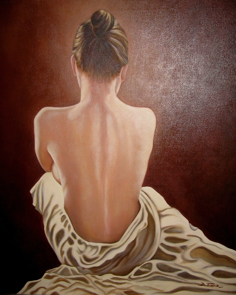 фото женщин нарисованных со спины