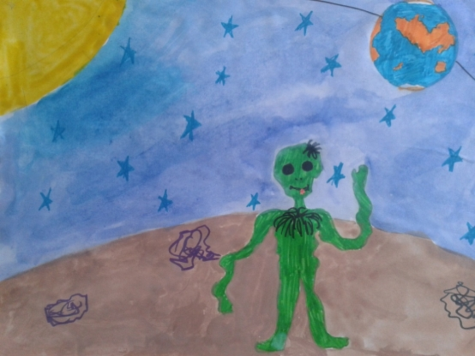 Окружающий мир 1 класс видеоуроки инопланетянин. Детский рисунок на тему космос. Детские рисунки на тему космос. Рисование инопланетяне в подготовительной группе. Рисунки на тему космос для детей.
