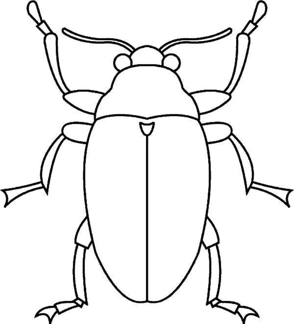 Рисунок жука для детей 1 класс