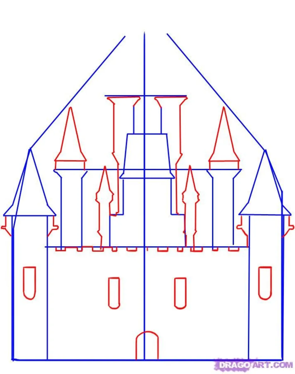 Замок в готическом стиле рисунок 7 класс