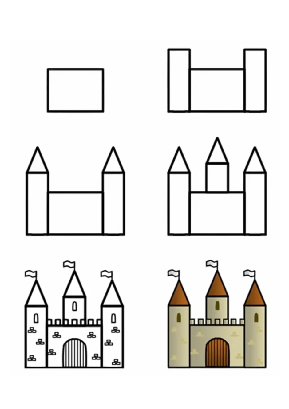 Замок мечты рисунок