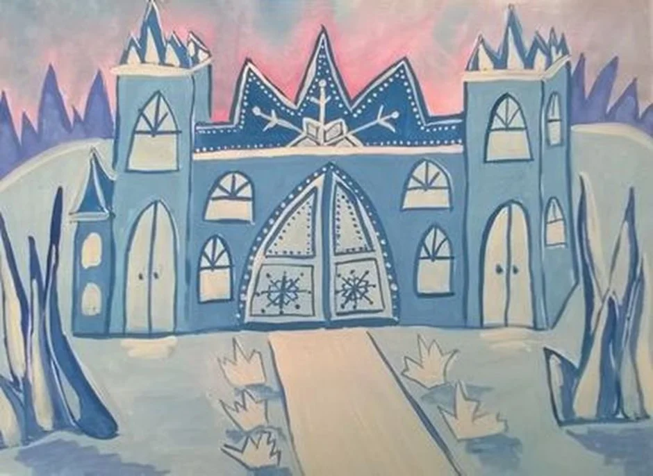 Векторы по запросу Замок снежной королевы рисунок