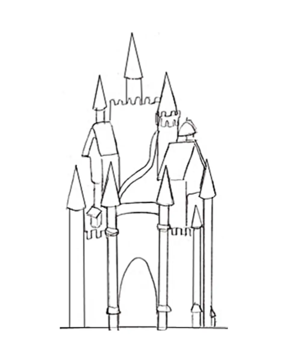 Замок Снежной Королевы Рисунок 2 Класс Карандашом (54 Фото)