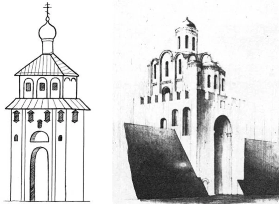 Золотые ворота рисовать