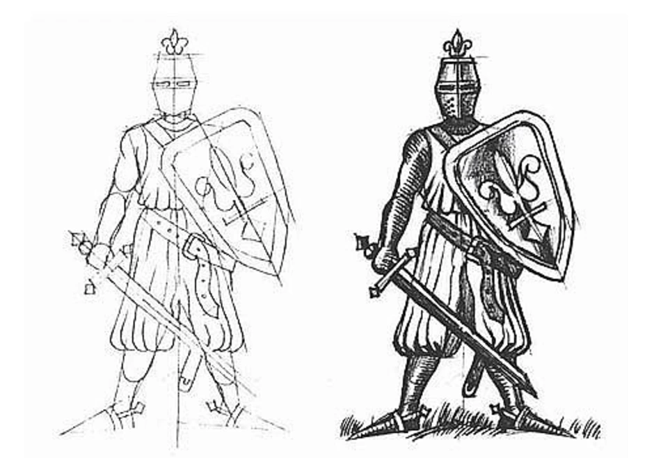 Рисунок на тему исторический жанр карандашом