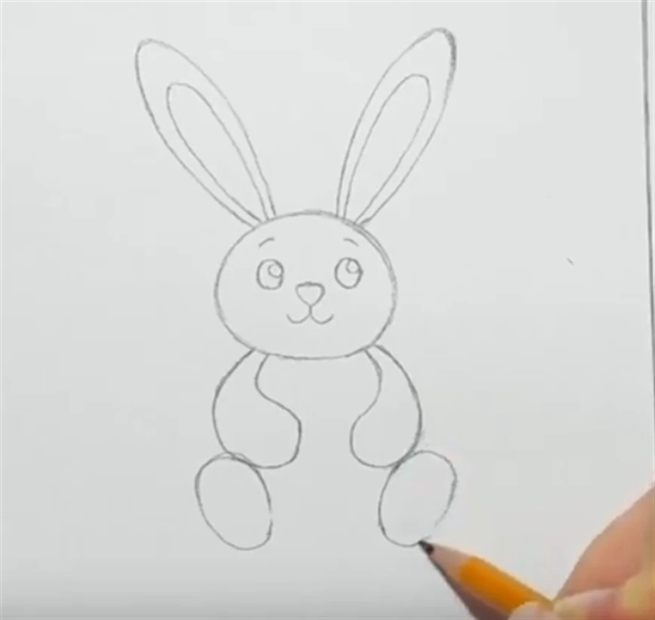 Зайчик 1 часть. Рисование зайца. Рисунок зайца для срисовки. Легкая рисования зайчика. Заяц для рисования для детей.