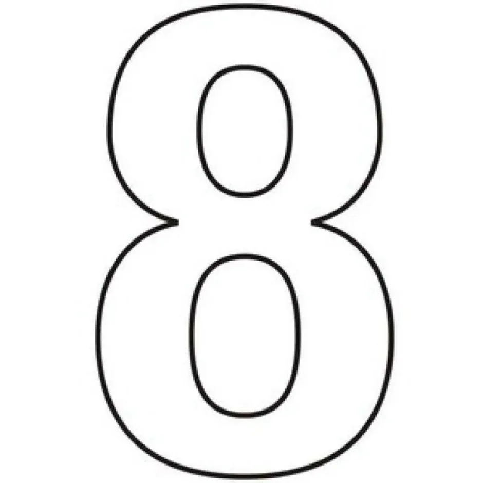 Шаблон в виде 8. Цифра 8 контур. Цифра восемь трафарет. Цифра 8 для торта трафарет. Восьмерка раскраска.
