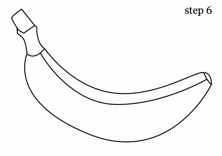 Как правильно нарисовать банан