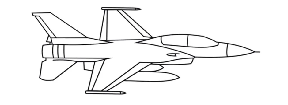 Как нарисовать военный самолет для детей 6 7 лет