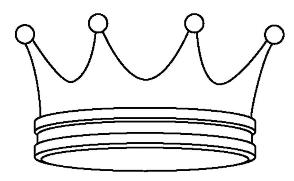 Как нарисовать маленькую корону