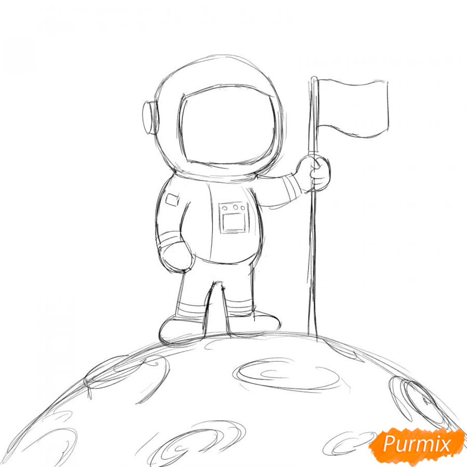 Легкий рисунок космонавта. Космонавт рисунок легкий. Космонавт рисунок для детей 5 лет. Космонавт рисунок карандашом. Поэтапный рисунок Космонавта.