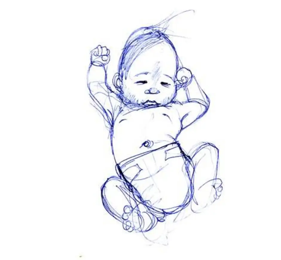 Картинки которые можно нарисовать ребенок. Рисунок малыша карандашом для срисовки. Рисунок младенца карандашом для срисовки. Маленький ребенок рисунок. Малыш рисунок карандашом.
