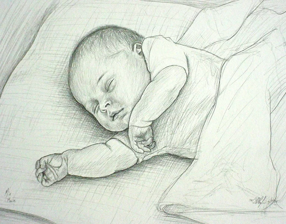 Малыша будет простым и. Младенец рисунок. Малыш рисунок карандашом. Новорожденный карандашом. Младенец карандашом.