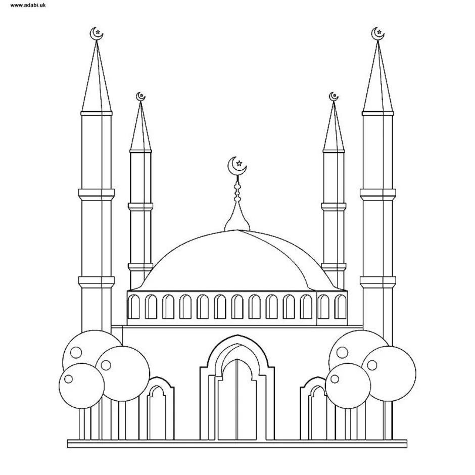 Рисунок мечети. Мечеть рисунок раскрашенный. Рисунки мечети для срисовки. Мечеть для срисовки в цвете. Рисунки мечетей для детей 6-7 лет.