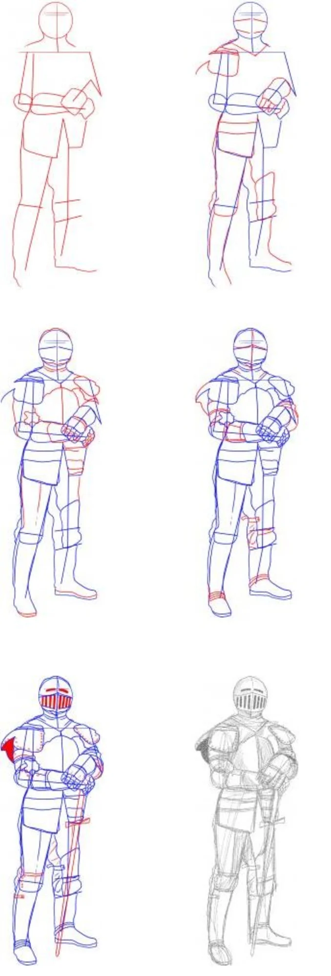 Как нарисовать рыцаря легко