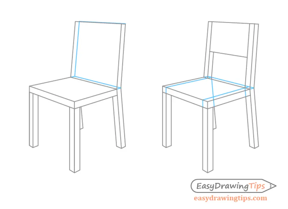 Как рисовать стул в перспективе