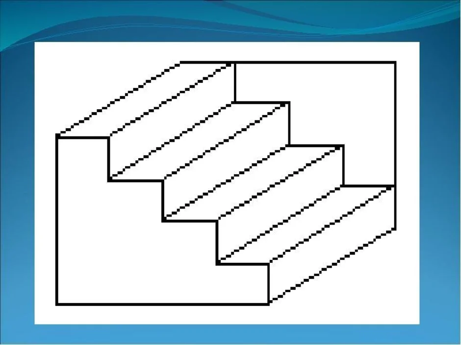 Как рисовать ступеньки или лестницу