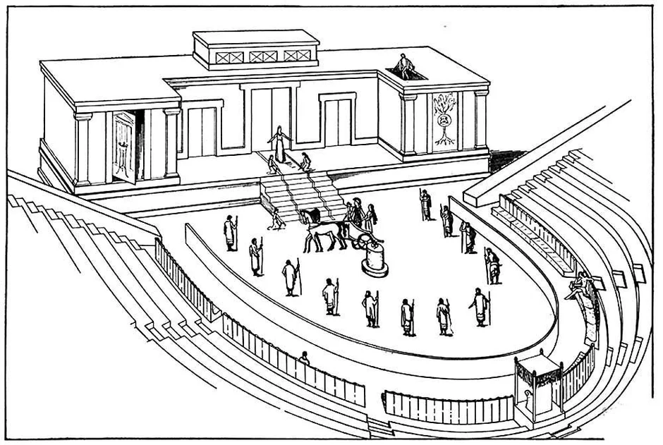 Древнегреческий театр рисунок 5 класс