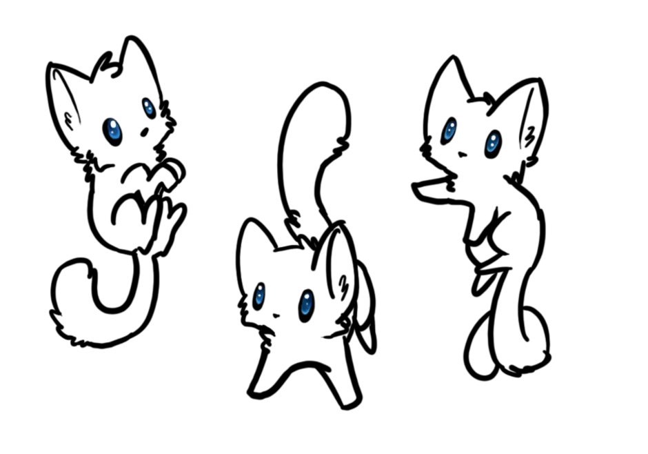 Как нарисовать аниме котиков
