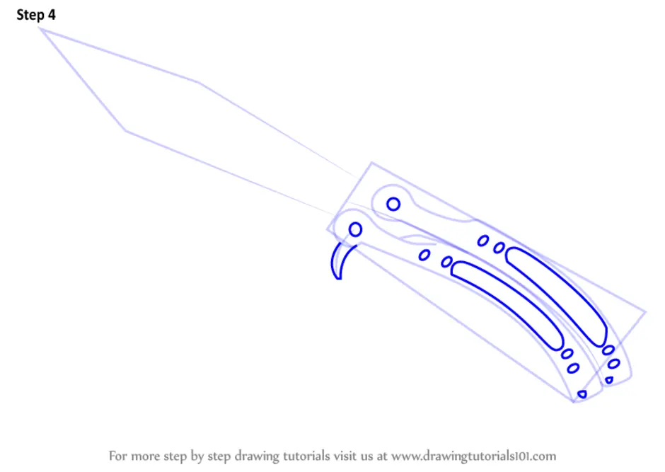 Рисунок ножа бабочки из standoff 2