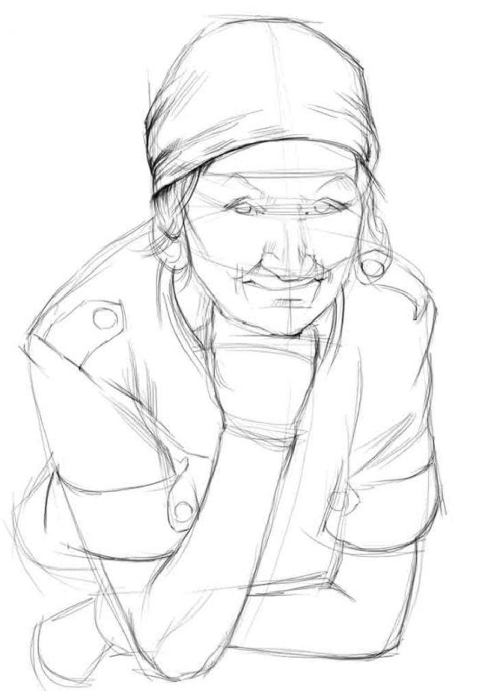Бабушку поэтапно. Бабушка рисунок карандашом. Портрет бабушки карандашом. Рисунок борушики карадашом. Портрет пожилого человека карандашом.