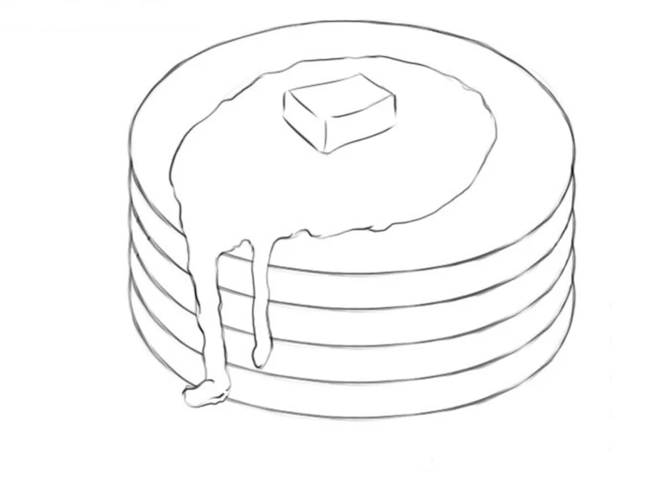 Панкейки легкий рисунок