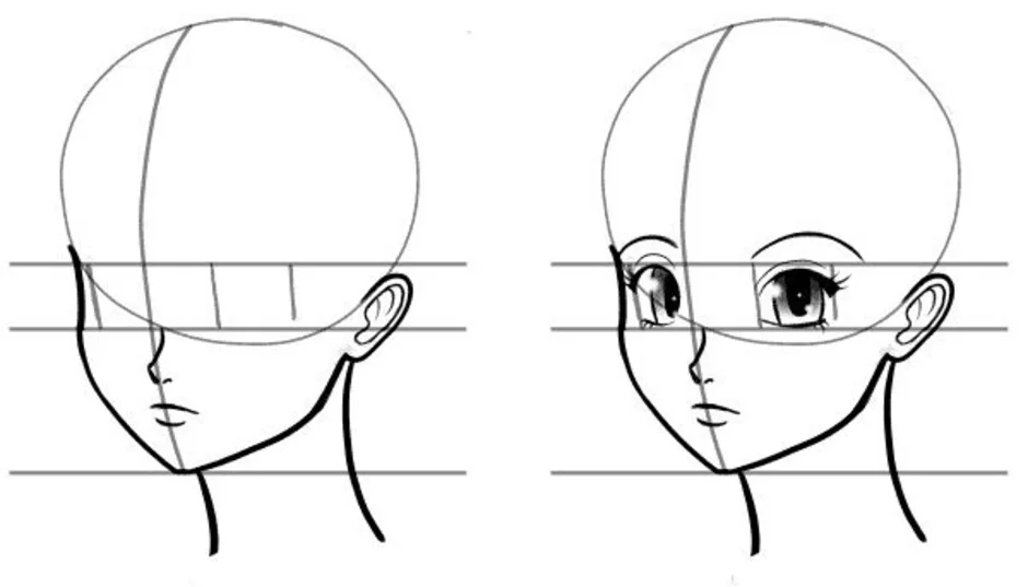 Как Рисовать Голову В Стиле Аниме