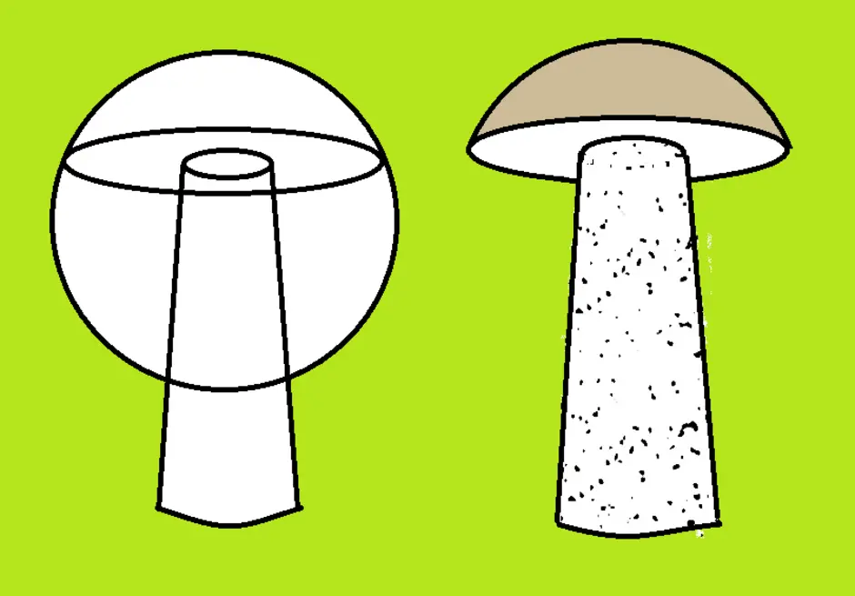 Рисунок гриба 5 класс. Подберезовик гриб шляпка. Поэтапное рисование гриба. Поэтапное рисование гриба для детей. Рисование с детьми грибы.
