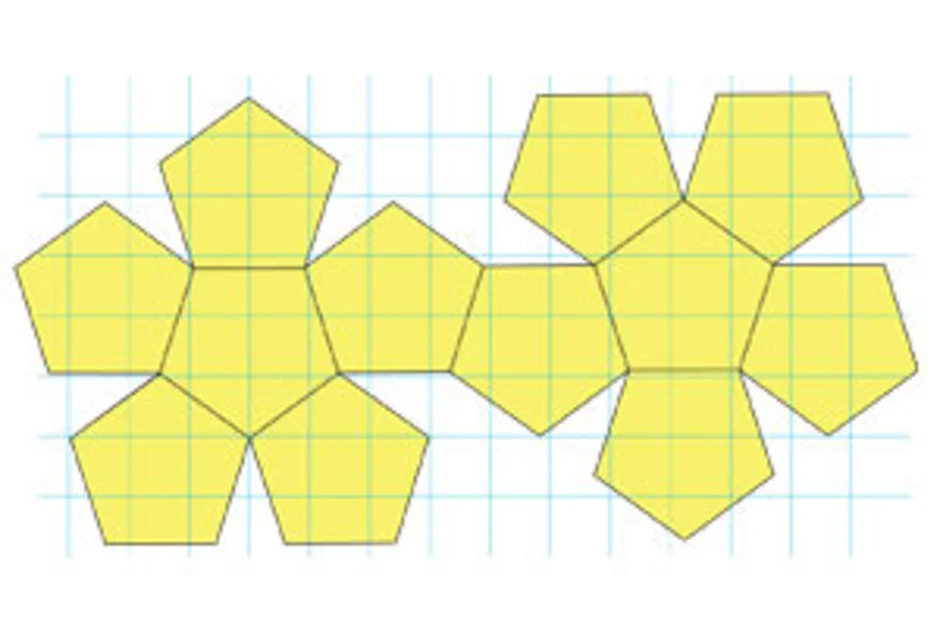 Додекаэдр как нарисовать развертку