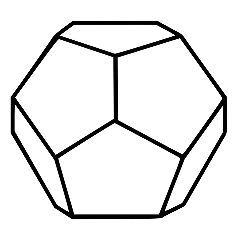 Правильный додекаэдр рисунок