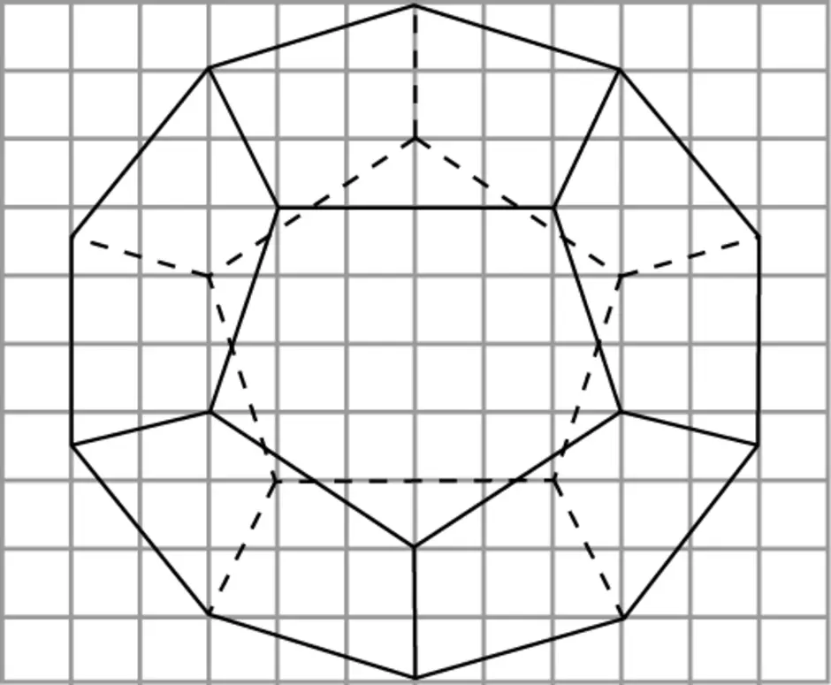 Как нарисовать додекаэдр в тетради