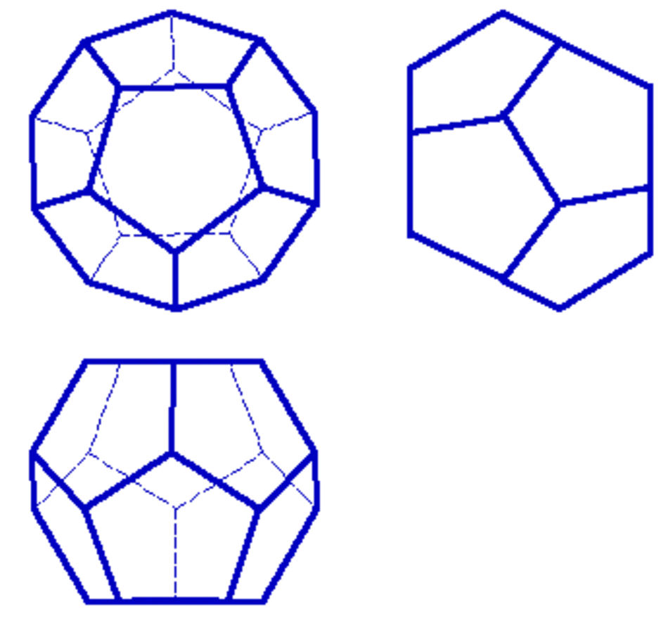 Как нарисовать правильный додекаэдр