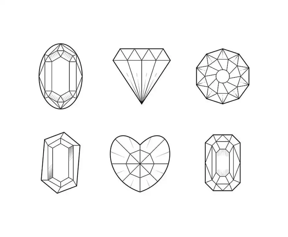 Драгоценные камни рисунок. Огранка бриолет квадрат. Кристалл огранка шестигранный. Огранка камней вектор. Огранка бриллиант вектор.