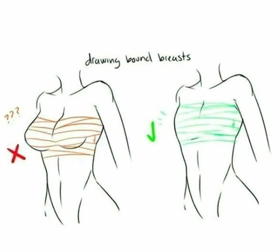 как нарисовать грудь женщин фото 31