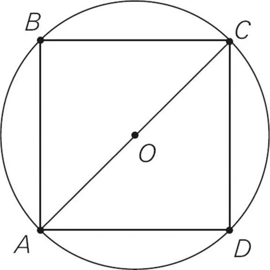 В квадрат вписаны два круга. Периметр правильного треугольника вписанного в окружность равен 45 см.