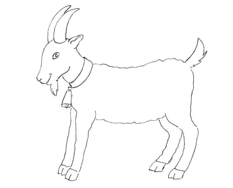 Рисунок козленка. Коза для рисования. Козленок рисунок. Козлик рисунок для детей. Коза рисунок для детей.