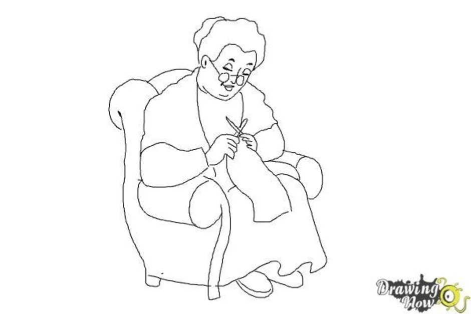 Бабушку поэтапно. Рисунок бабушки для срисовки. Бабушка рисунок карандашом. Картинки для срисовки для бабушки. Рисунок бабушки карандашом для срисовки.